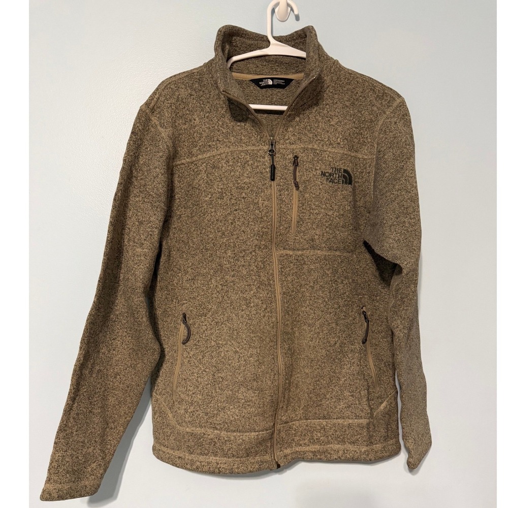 The North Face Gordon Lyons Full Zip Fleece Jacket Men's S/P  Brown Heather 0953